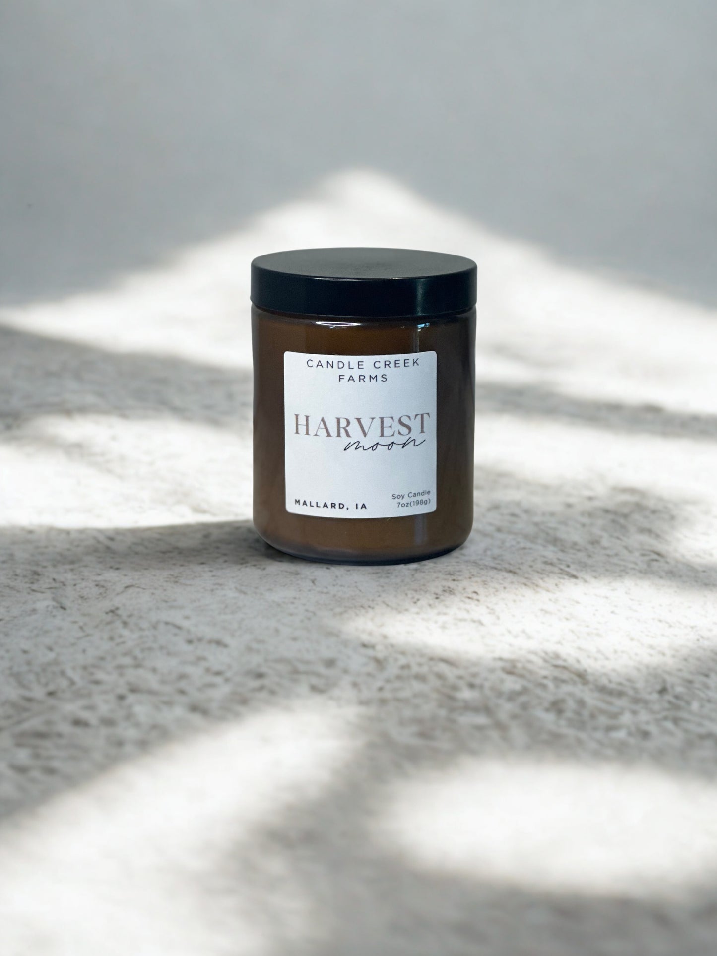 Amber Glass Candle