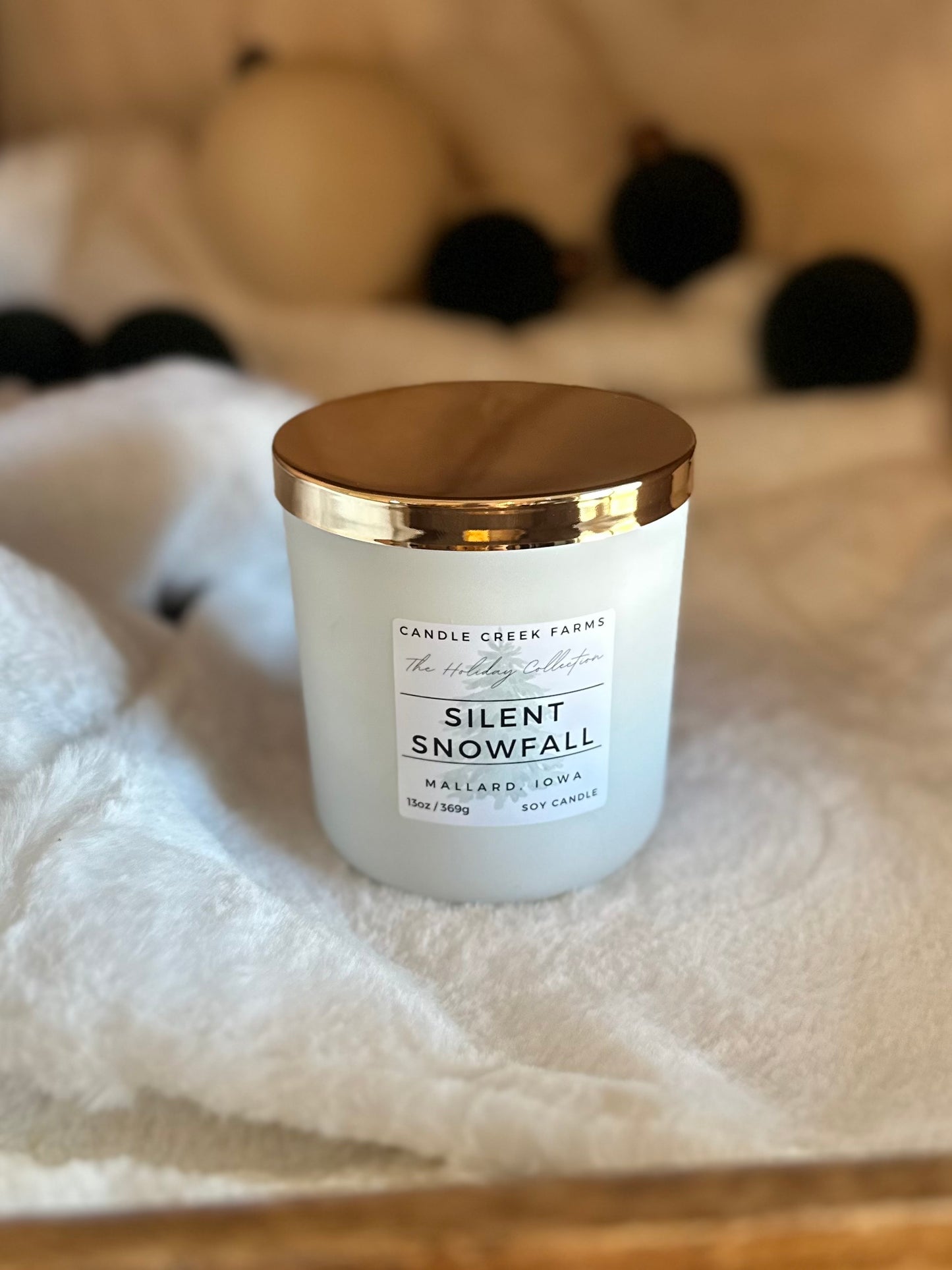 Wood Wick Matte White Candle