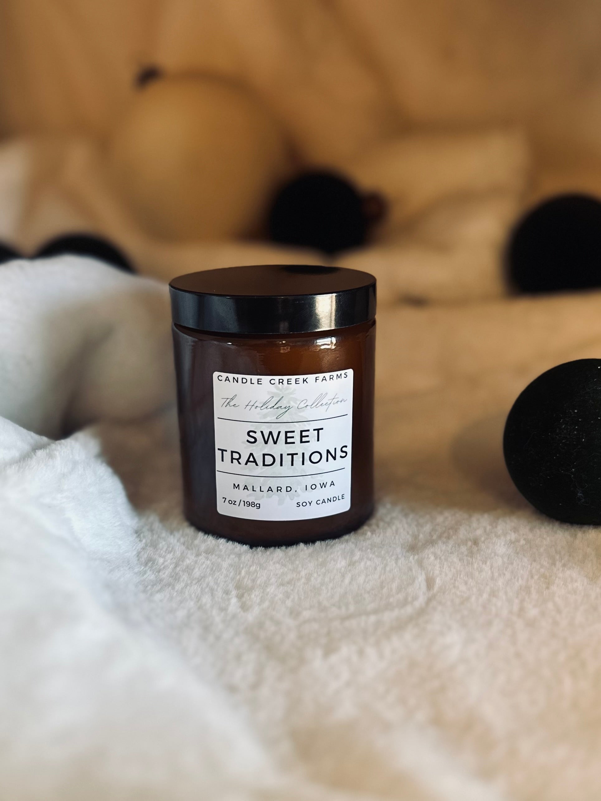 Amber Glass Candle – Candle Creek Farms