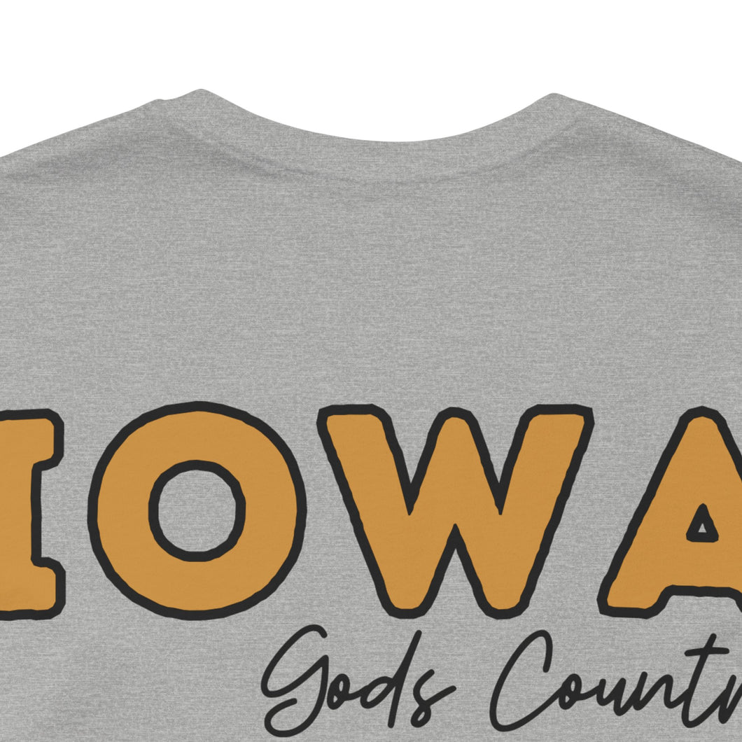 Iowa - Gods Country - Black/Gold