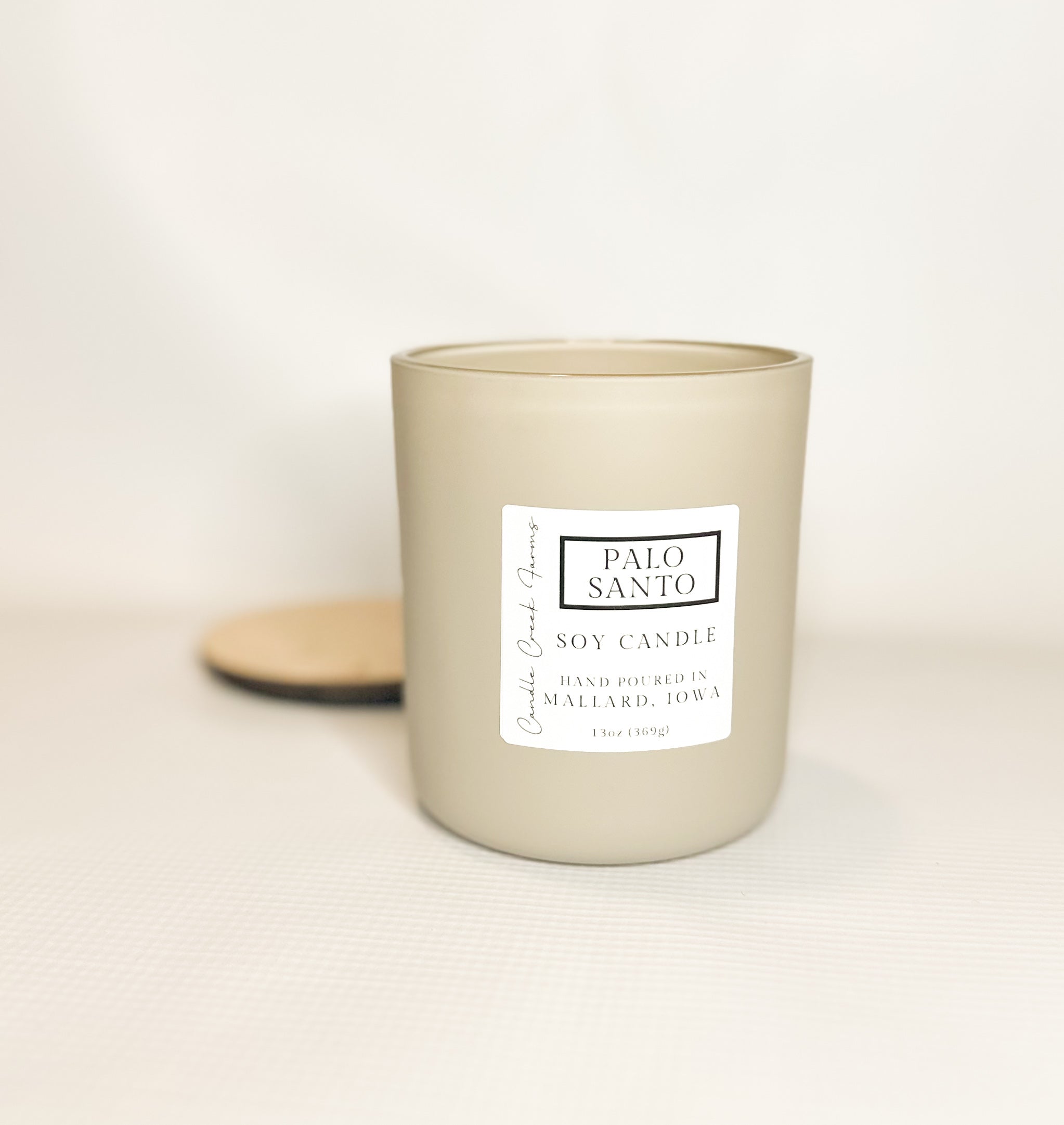 Wood Wick Matte White Candle