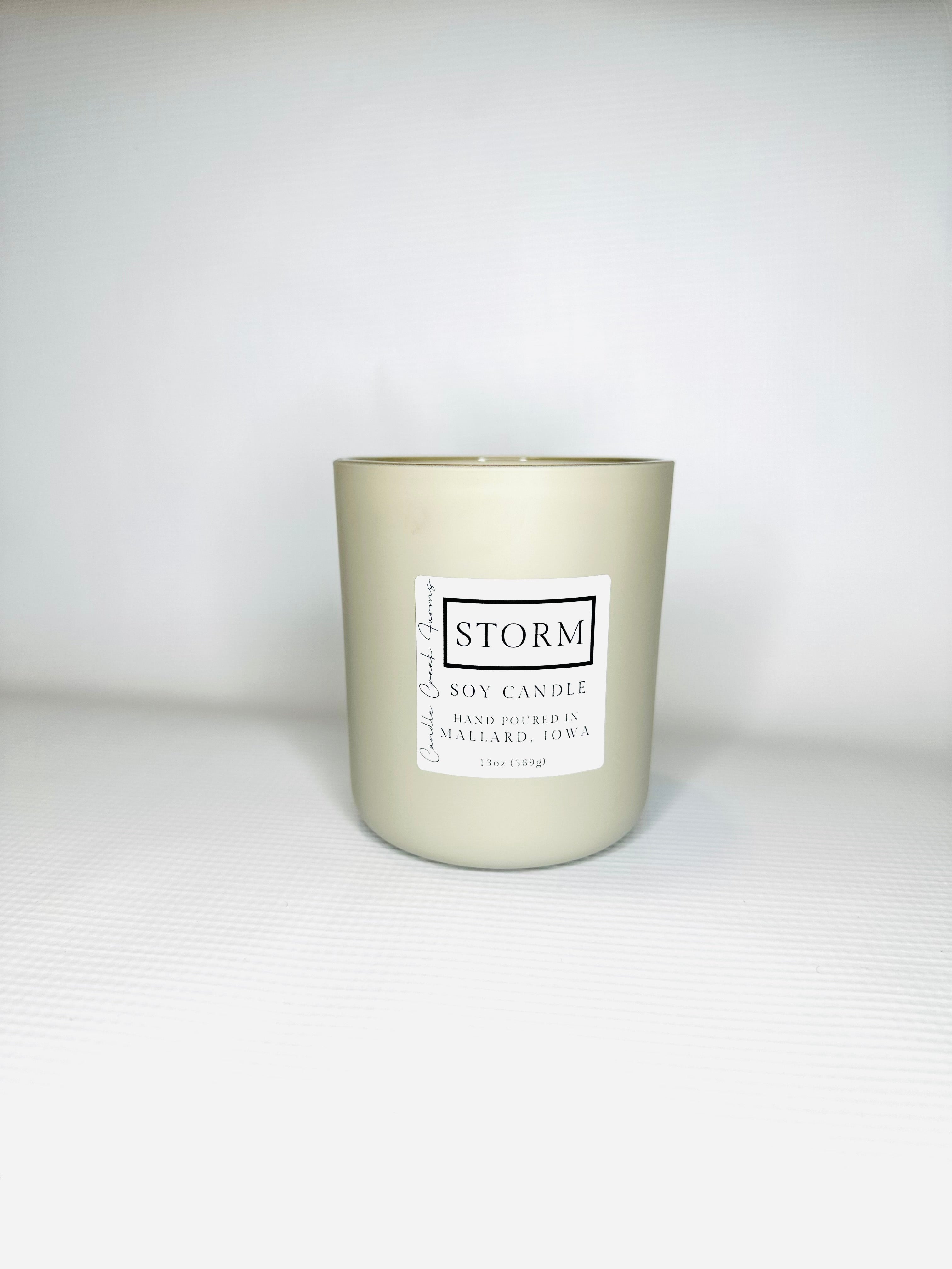 Wood Wick Matte White Candle