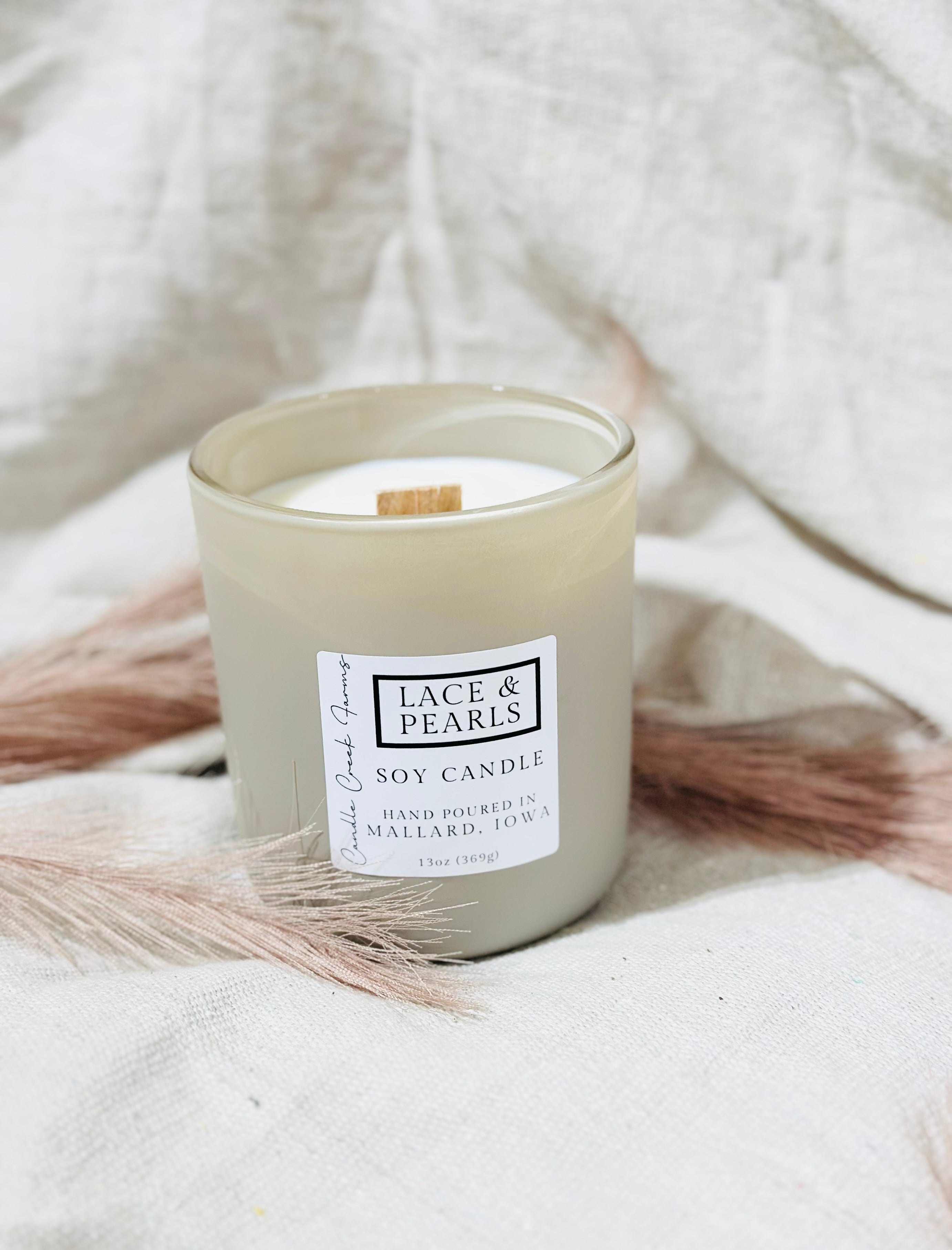 Wood Wick Matte White Candle