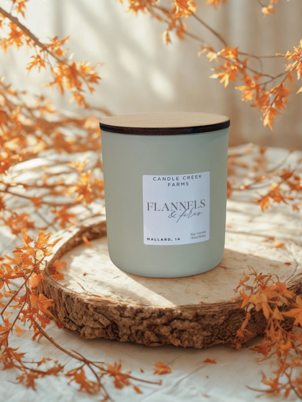 Wood Wick Matte White Candle