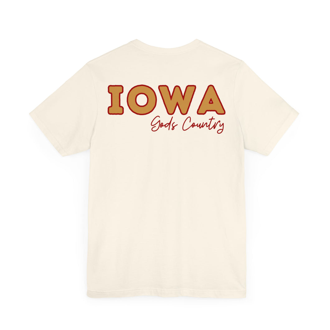 Iowa - Gods Country - Red/Gold