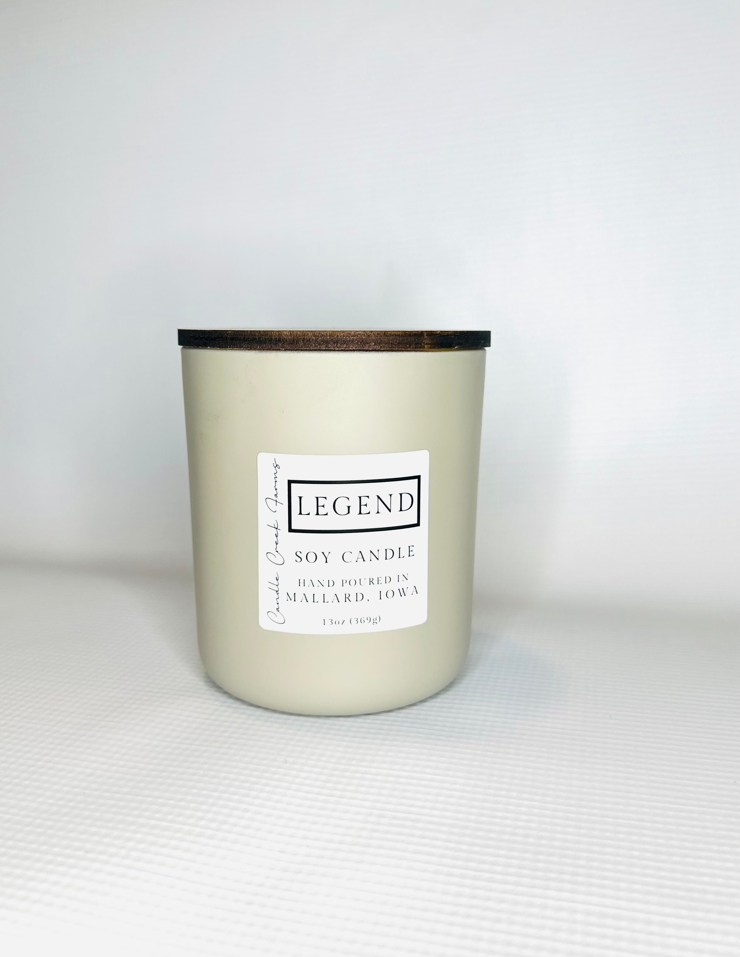 Wood Wick Matte White Candle