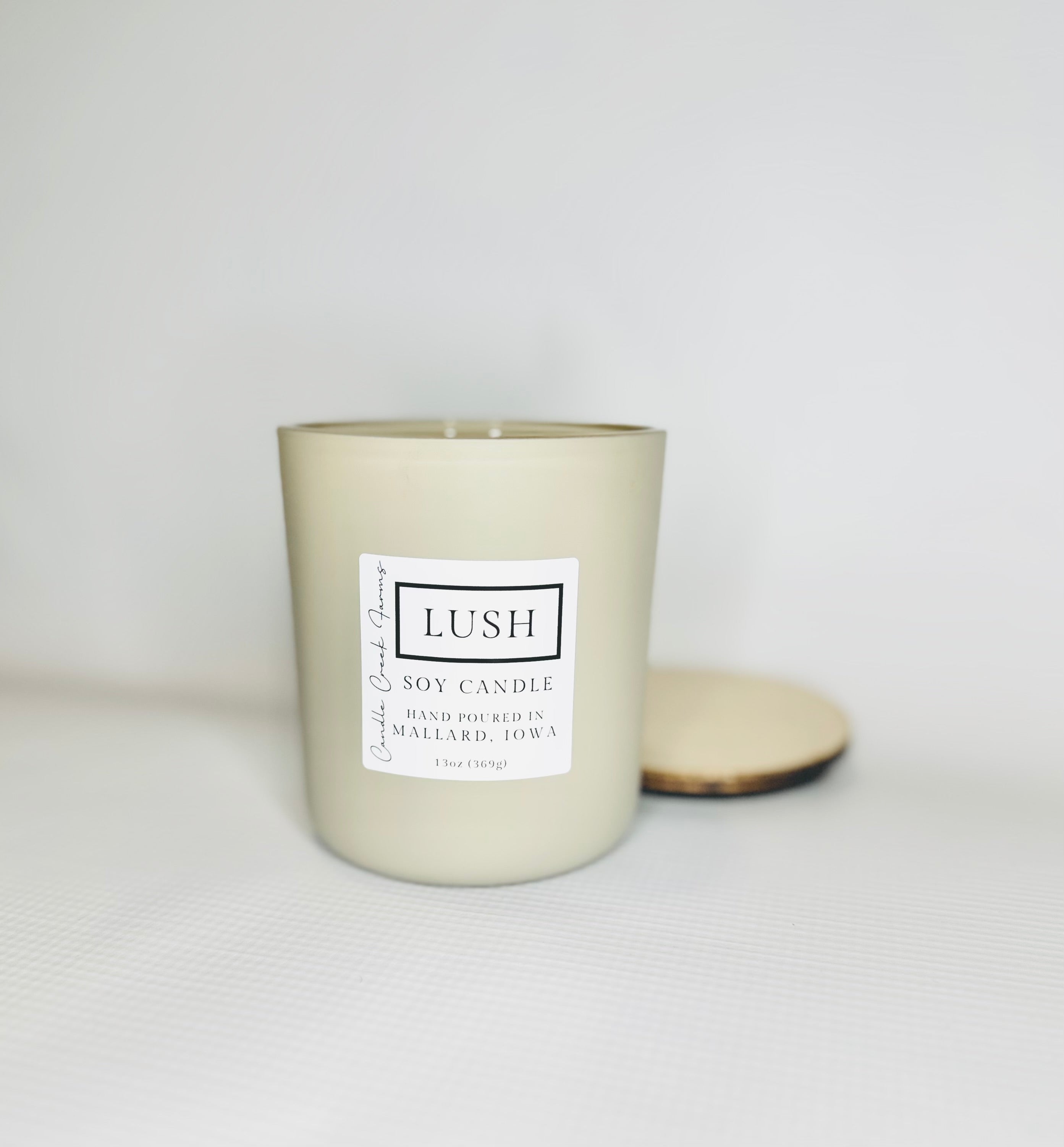 Wood Wick Matte White Candle